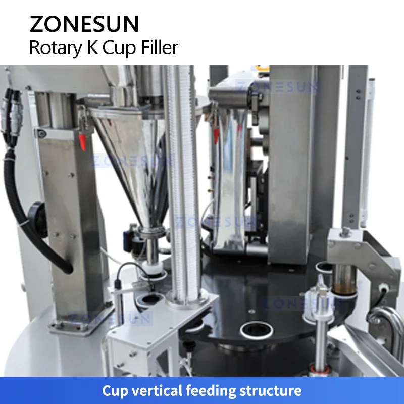 ZONESUN ZS-RKCF1 Automatische K-Cup-Abfüll- und Verschließmaschine für Kaffeekapseln