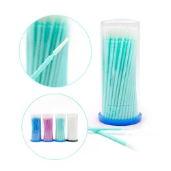 100PCS Eyelash Extension Cleaning Swabs Lash Lift Glue Remover Applicators Micro Brushes Lashes Perming Microblade Makeup Tools