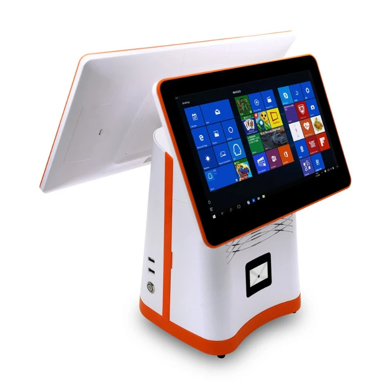 

Dual screen touch 15.6 inch popular cash register printing all-in-one machine 80MM hot-selling pos machine large size