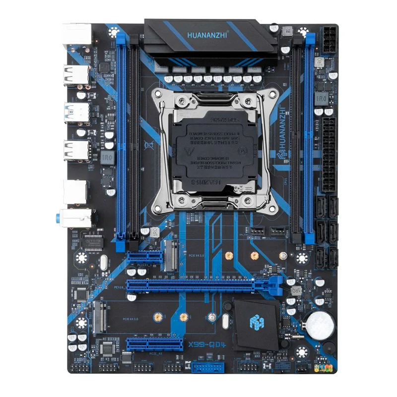 X99-QD4 마더보드, LGA2011-3 프로세서 지원, 4 채널 DDR4 2400, 2133, 1866MHz 메모리