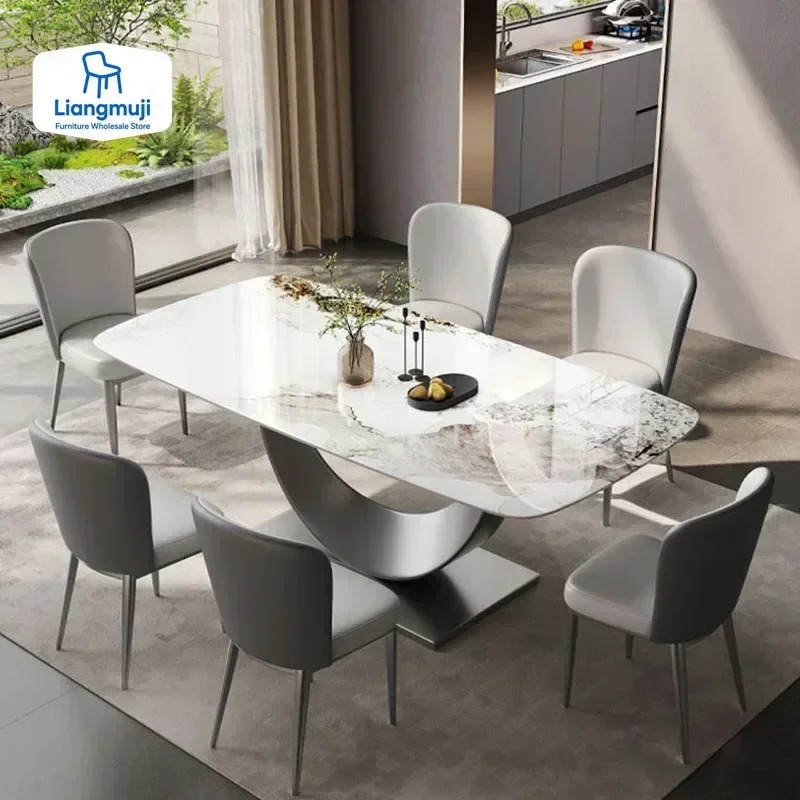 Service Table Designer Cafe Sedentary Dinning Tables Sets Marble Dining Reception Restaurant Extendable Esstisch Modern Rooms LT