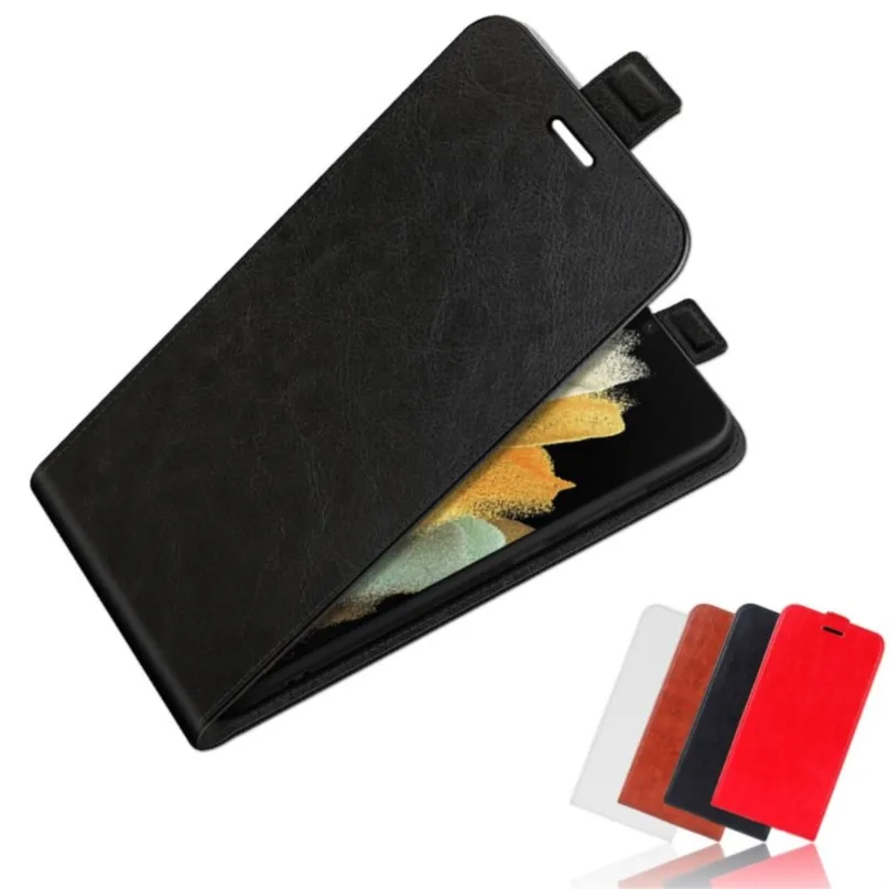 luxury pu leather flip case vertical open down up for samsung galaxy s22 s20 ultra s24 s23 s22 s20 s21 plus note 20 ultra coque