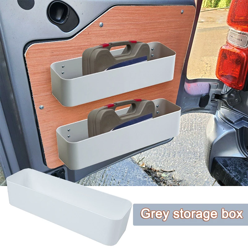 

2PC Fit For Caravan Camper Van Storage Pocket Boxes For Tool Storage Van Racking Ratchet Strap High Quality Car Accessories Grey