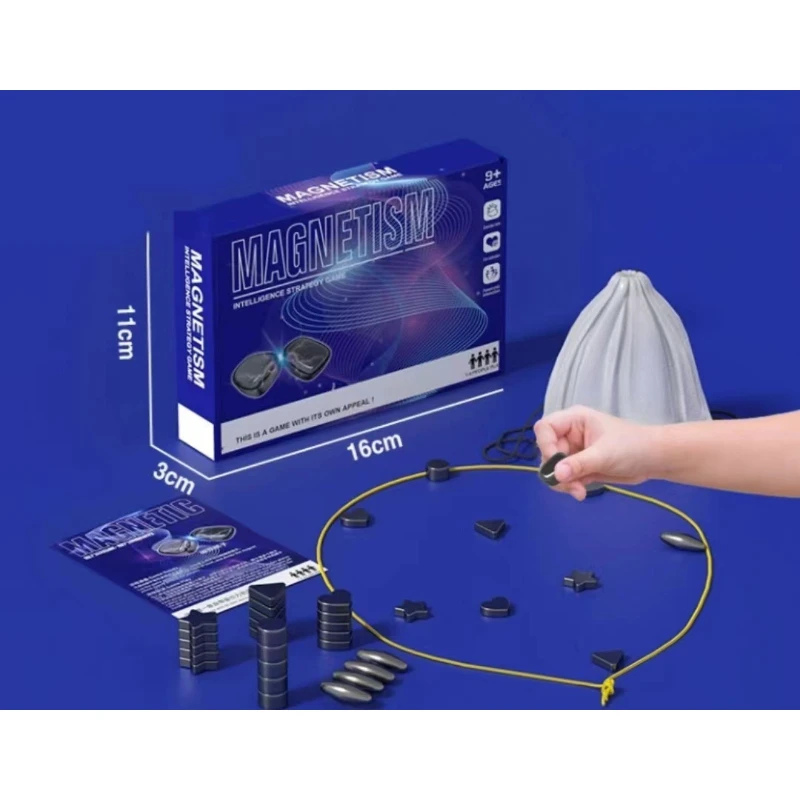 Мини-портативная магнитная шахматная игра, интеллектуальная боевая игра, стратегическая игра для детей и взрослых, забавная многопользовательская магнитная настольная игра