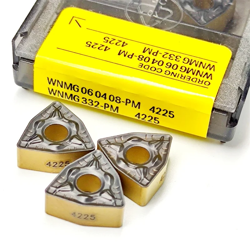 

10PCS High Quality WNMG060408-PM 4225 Mechanical CNC Lathe Carbide Blade Milling WNMG 060408 Cutting Fittings Turning Tool