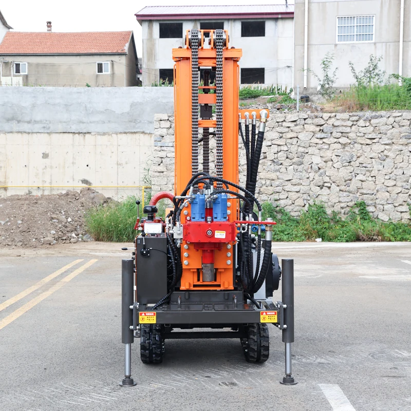 Customized Reliable Crawler Rotary Driller 200M Solid Track Long Service Superior Deep Water Well Drilling Rig