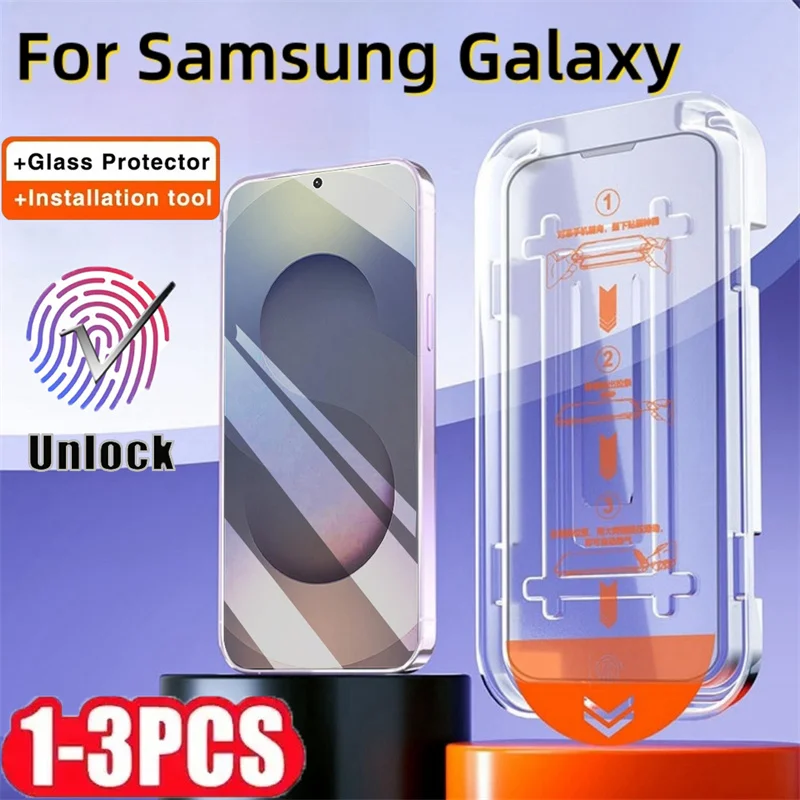 

5 шт., закаленное стекло с олеофобным покрытием для Samsung Galaxy A25 A26 A24 A23 A20 A21s A22 4G 5G, защитная пленка для экрана, коробка без пыли