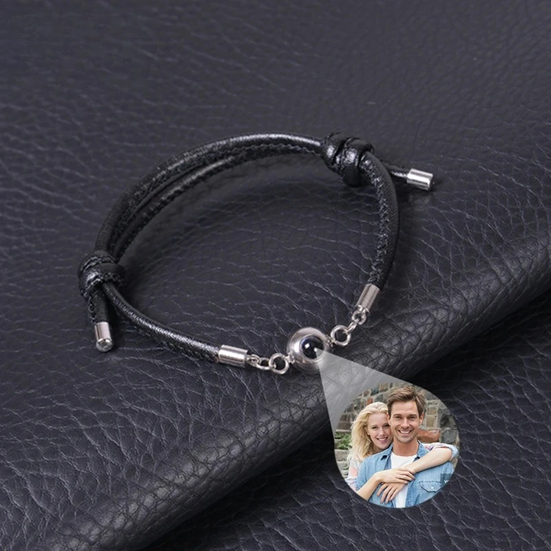 

Personalized Picture Bracelets Customized Photos Projection Bracelet Personalized Photo for Mothers Day Birthday Memorial Gifts