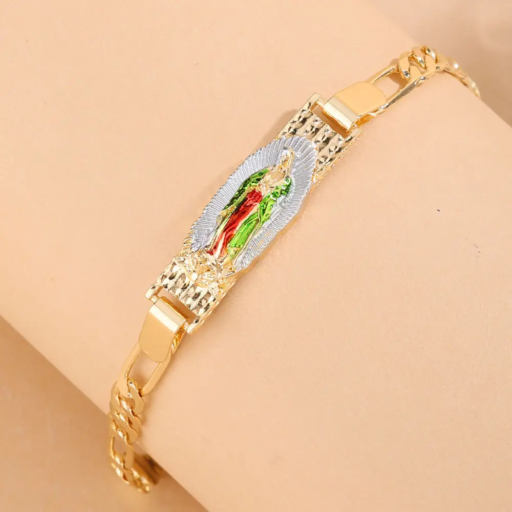 

Luck Fashion New Religious Saint Fur Virgin Mary Personalized Children's Bracelet Small Size Suitable for Birthday Party Gifts