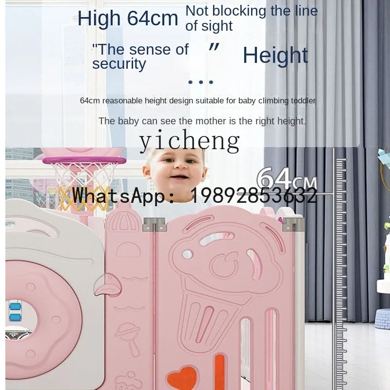 ABC لعبة الأطفال المنزلية الطفل الطابق للطي المضادة للسقوط حصيرة للزحف سياج طفل صريف واقية #5