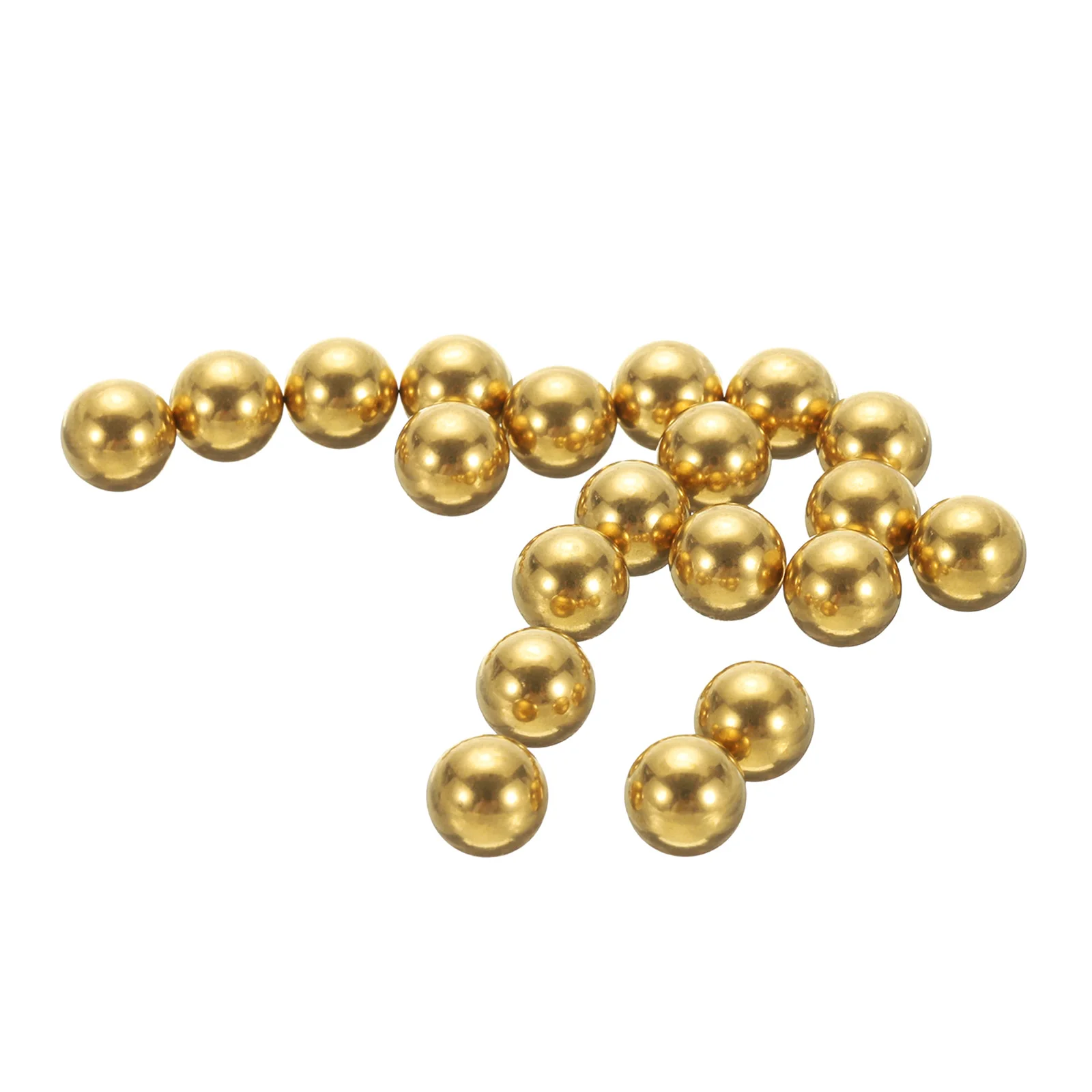 20-400Pcs Precision Solid Brass Bearing Balls 1-8mm Industrial Brass Ball Spheres for Machinery Automotive and DIY (H62 Brass)