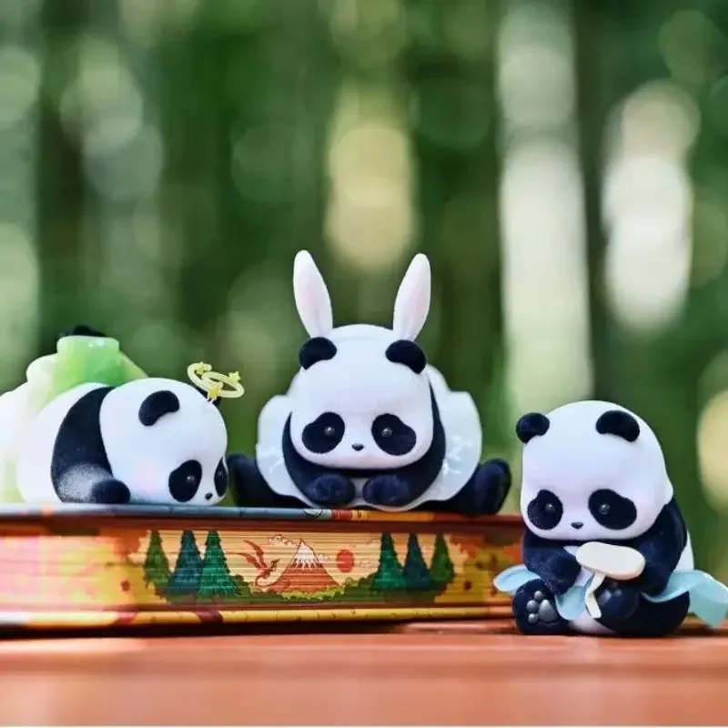 Panda Roll Ballet Performance Blind Box Cute Doll Statue Panda Model Anime Figurine Ornament Mystery Surprise Toy Kawaii Gift