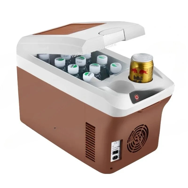 15L Portable Car & Home Use Refrigerator Cooling and Heating Fridge Beverage Cooler Refrigerated Fresh Stogare 12V/ 24V/ 220V