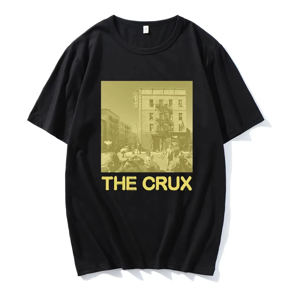 

Футболка Crux Djo 2025 New Album Графическая футболка Хлопковая свободная футболка с короткими рукавами Унисекс Уличная одежда Хип-хоп Футболка с принтом певицы