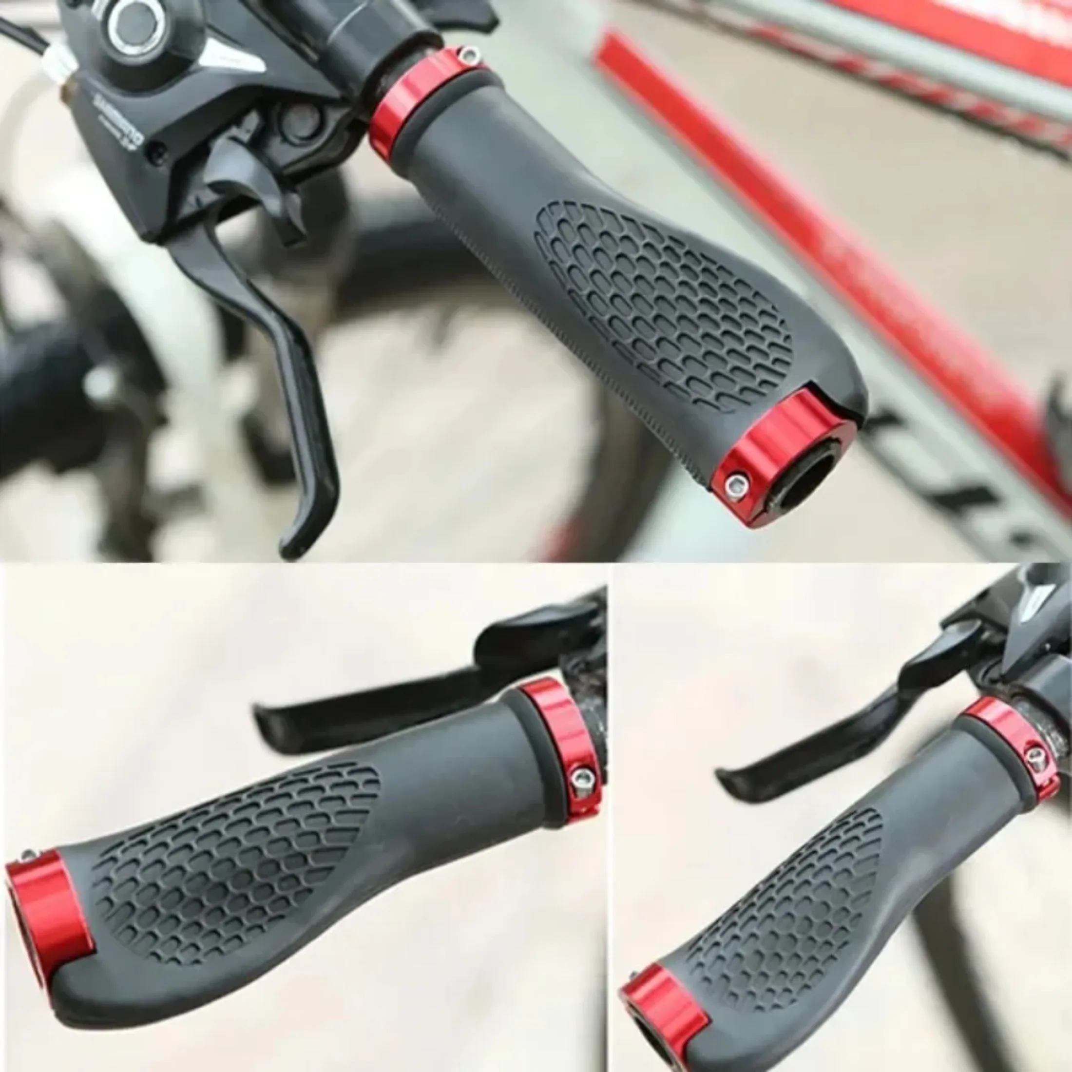 MTB Grip Bicycle Handlebar Grips Anti Slip Silicone Road Mountain Bike Handle Grip Bike Cycling Accessories Bicycle Handlebar