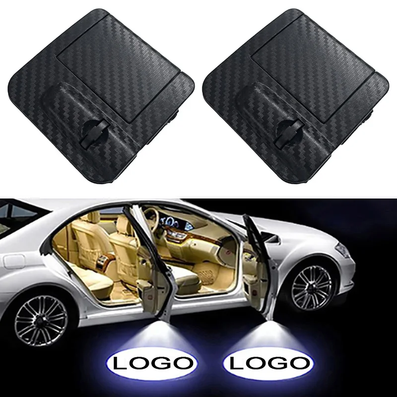 1PC New Car Door Logo Led Welcome Night Light Wireless Projection Laser Lamp DC 5V Projector Ghost Shadow Lights Car Accessories