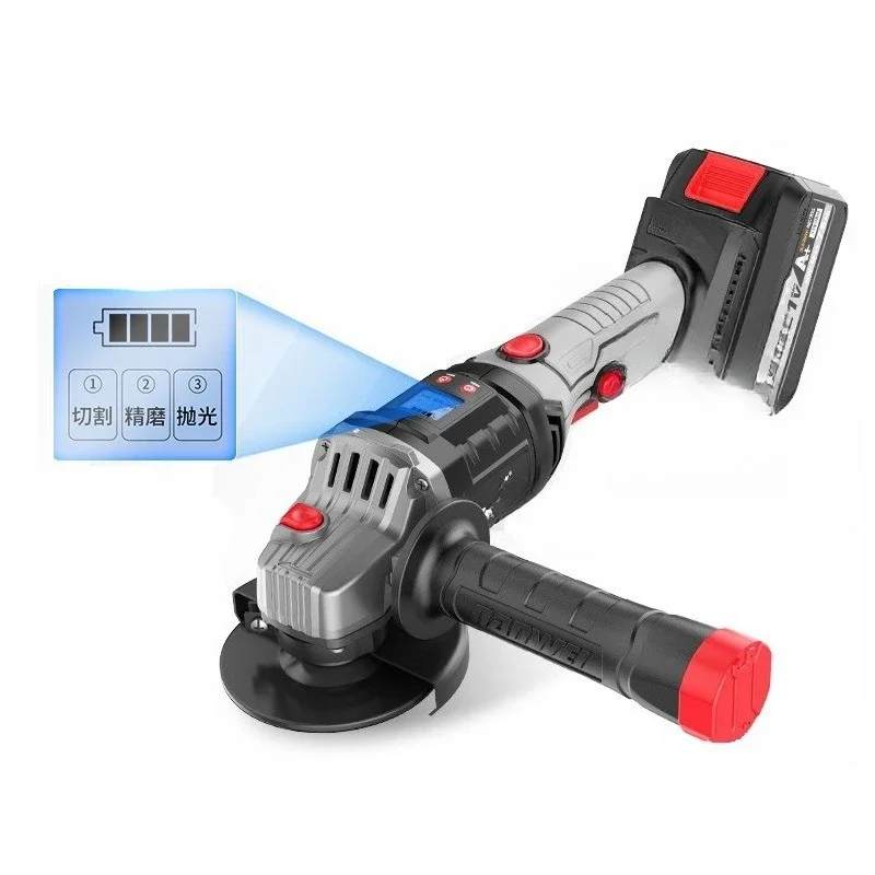 

Digital display rechargeable high power angle grinder