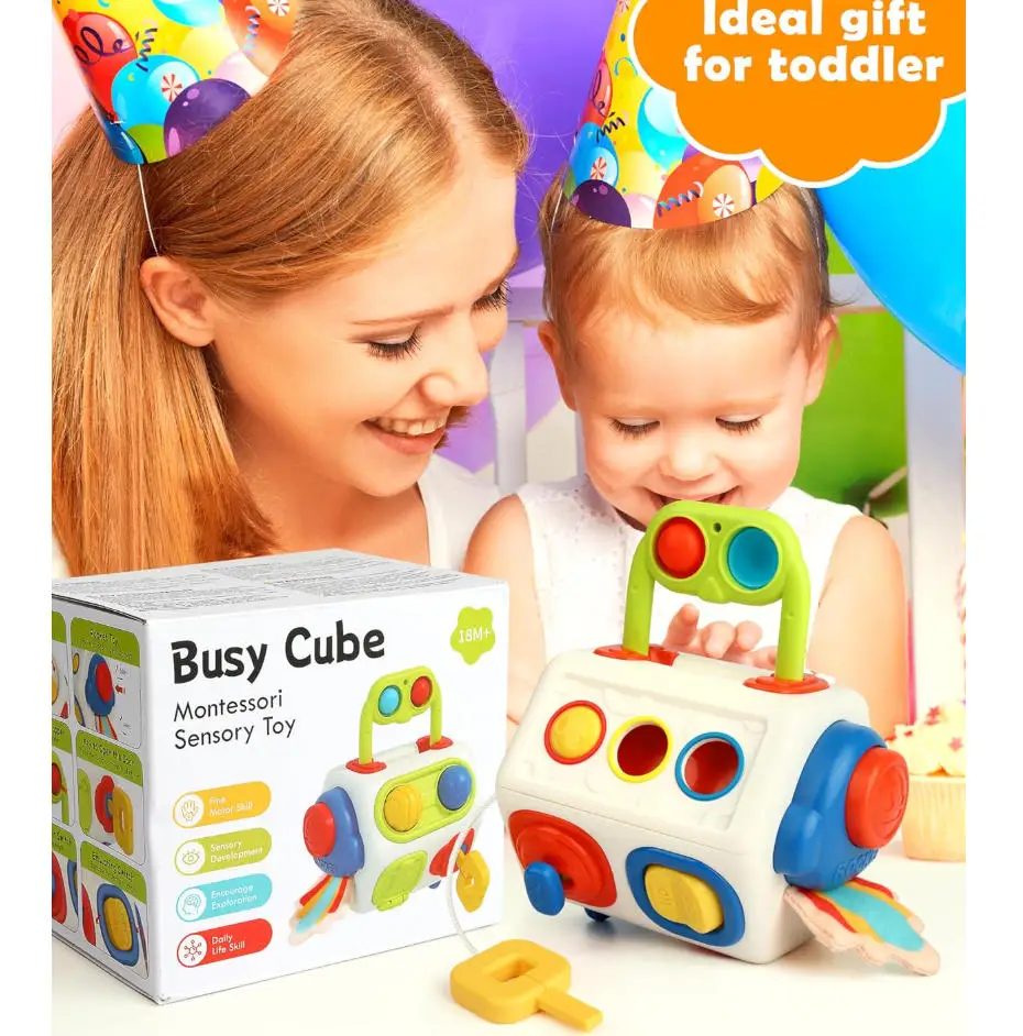 

Развивающая доска Монтессори, бизикуб, игрушки для малышей, сенсорные игры, раннее обучение, развивающие игрушки для путешествий, подарок для детей