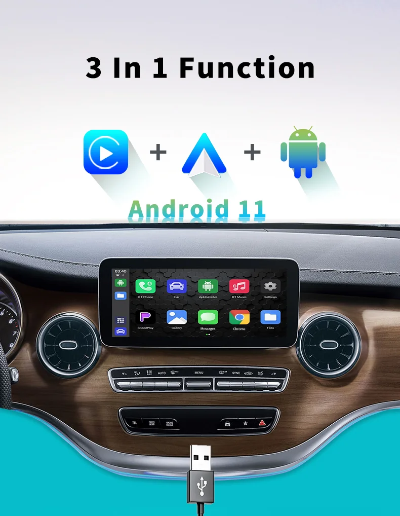 XUDA Wired to Wireless CarPlay AI Box Android 11 System Mini Dongle Wifi Netflix Youtube For Audi Toyota Audi VW Golf Mercedes