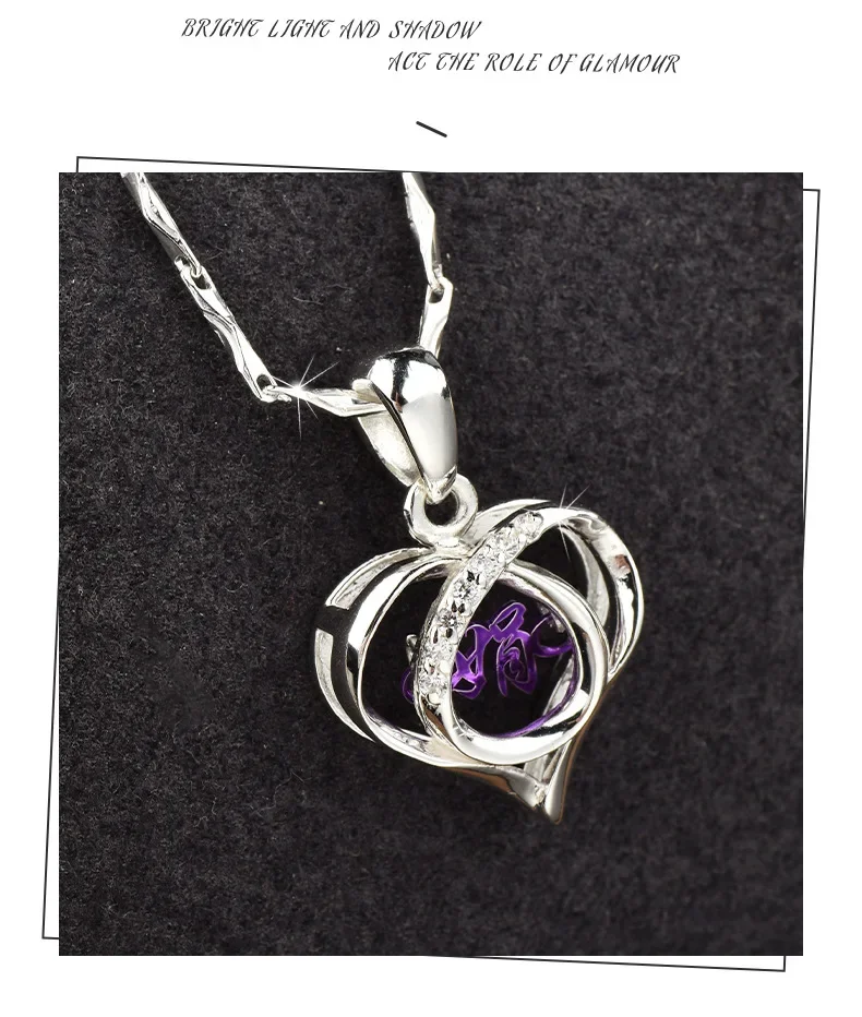 

This new titanium steel necklace is a heart-shaped collarbone necklace designed for women, which is both fashionable and elegant