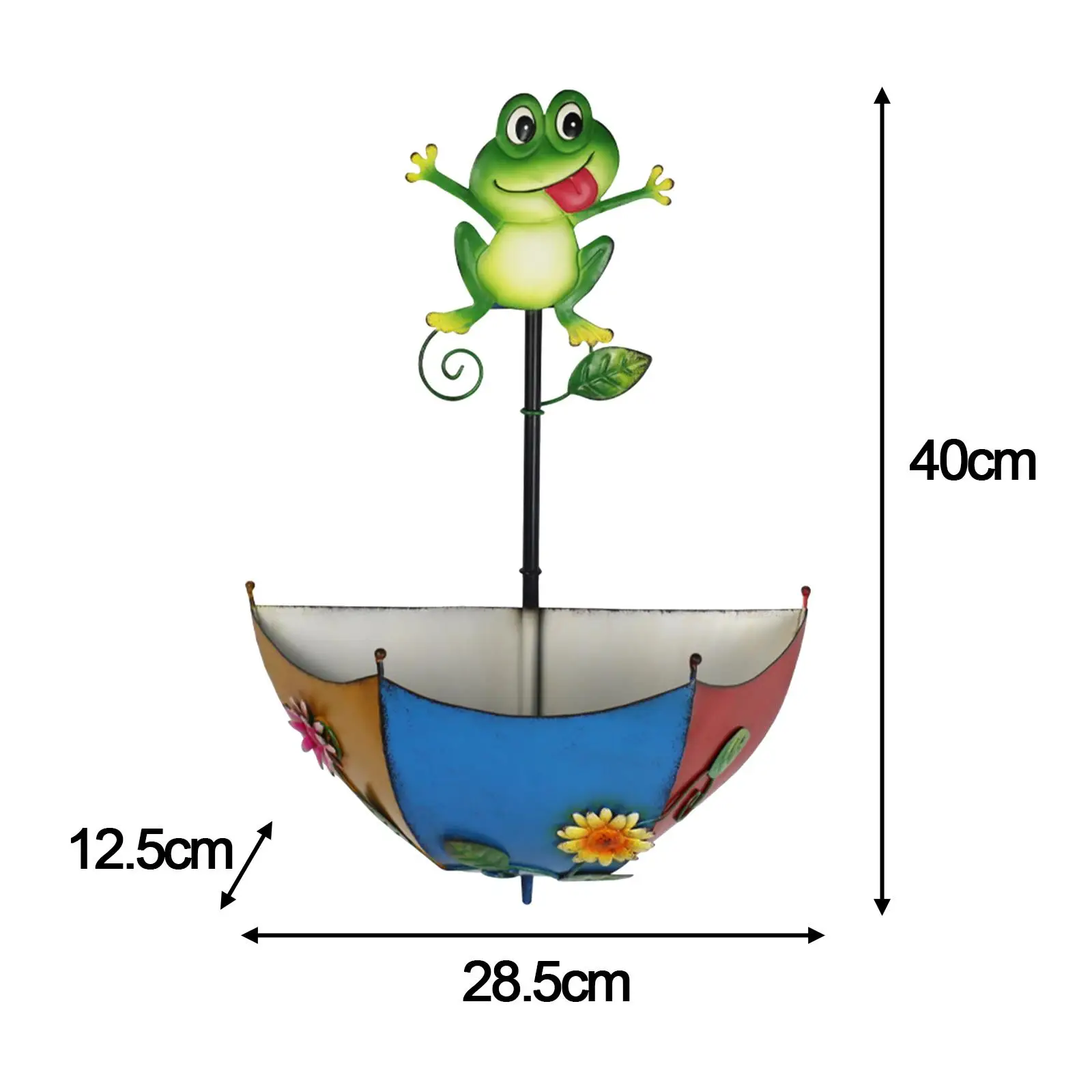 Railing Flower Pot Wall Mounted Planter Hanging Wall Planter Wall Mount Plant Pot for Countryside Indoor Deck Fence Outside Home