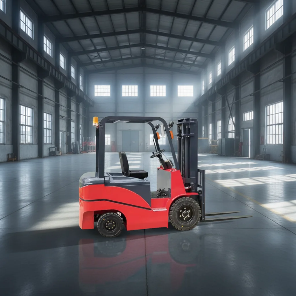 Wide Visibility Mast 4 Wheel Electric Forklift 3Ton for High Bay Warehouse Order Picking Pallet Transport Clear View Operation