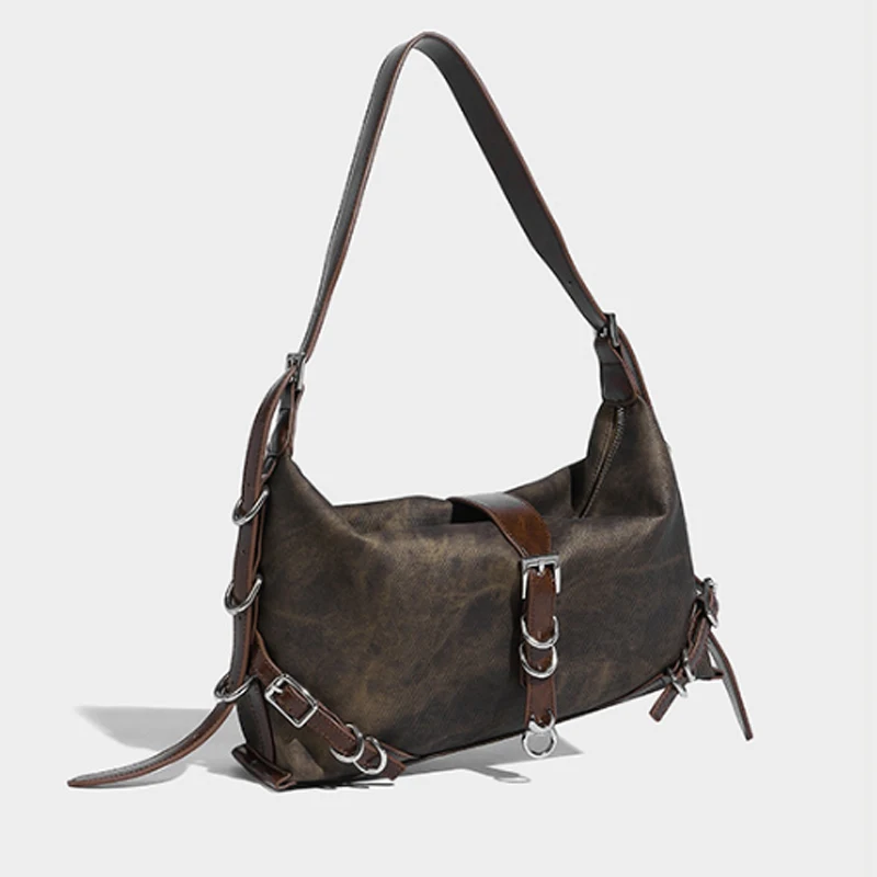 Bolso de cuero de PU de diseño para axila, bolso de mujer, nuevo bolso de hombro, bolso cruzado versátil