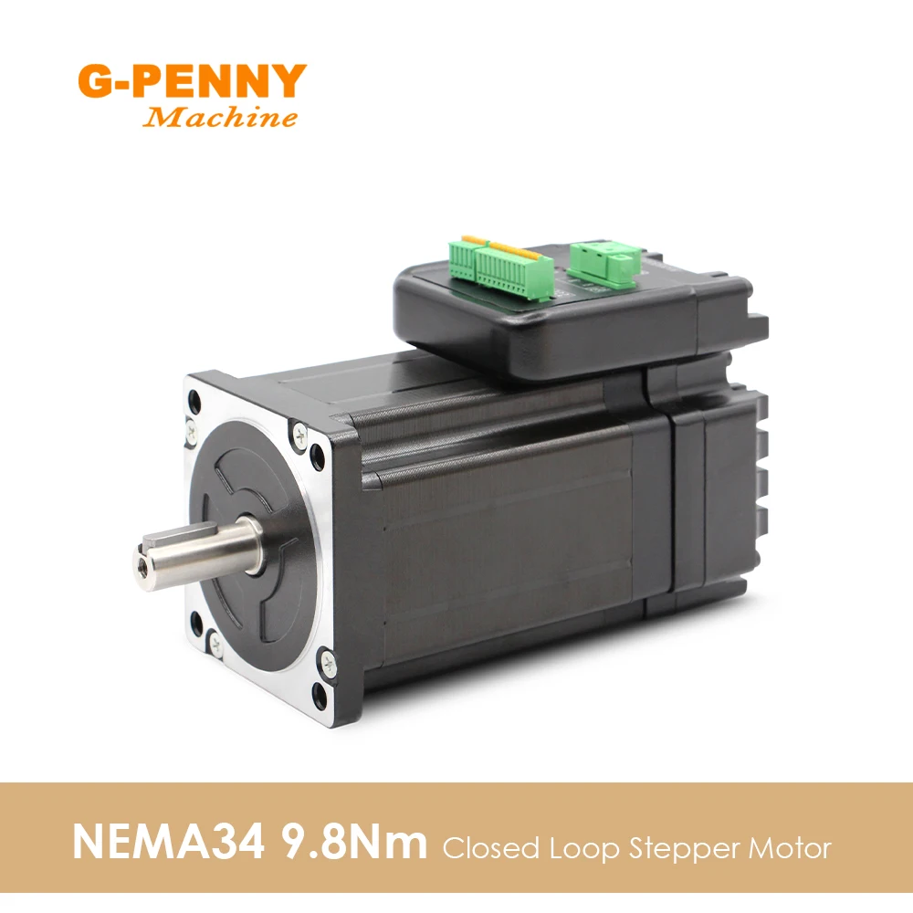 

G-PENNY Nema34 6A 9.8N.mClosed loop Integrated Stepper servo motor with driver Servo-stepper motor & drive Hybrid