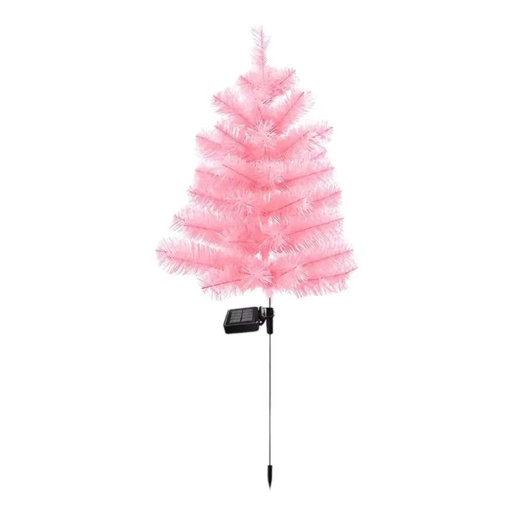 Realistic Solar Christmas Tree Lights Waterproof Creative Landscape Lawn Lamp Ground Mounted Cordless Garden Solar Lights