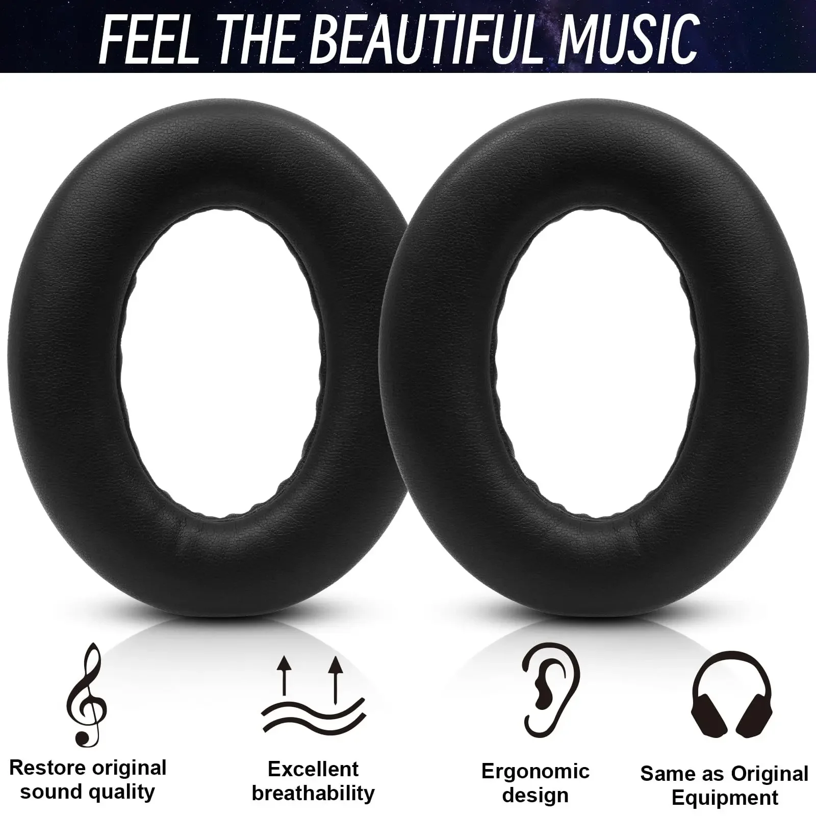 Cuscinetti auricolari di ricambio per cuffie Bose QuietComfort (QC) Ultra Memory Sponge Sleeves Cover Case Parti di riparazione