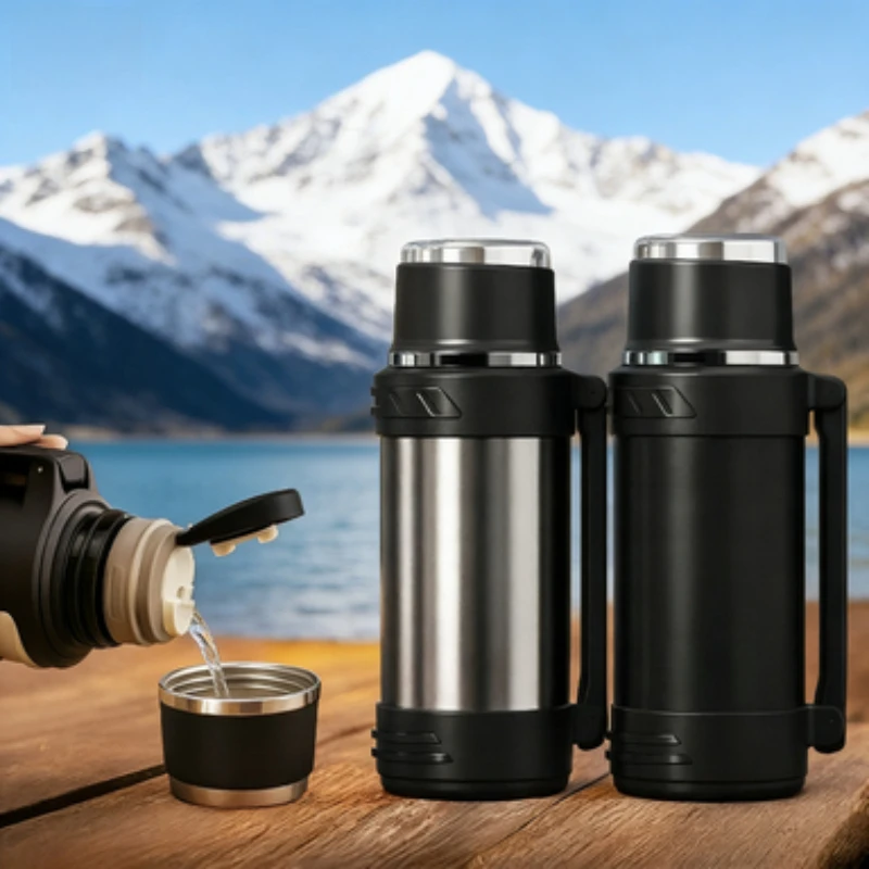 

Stainless Steel Big Capacity Thermos Bottle 1.2L/1.9L Outdoor Travel Coffee Mugs Thermal Vaccum Water Bottle Thermal Mug