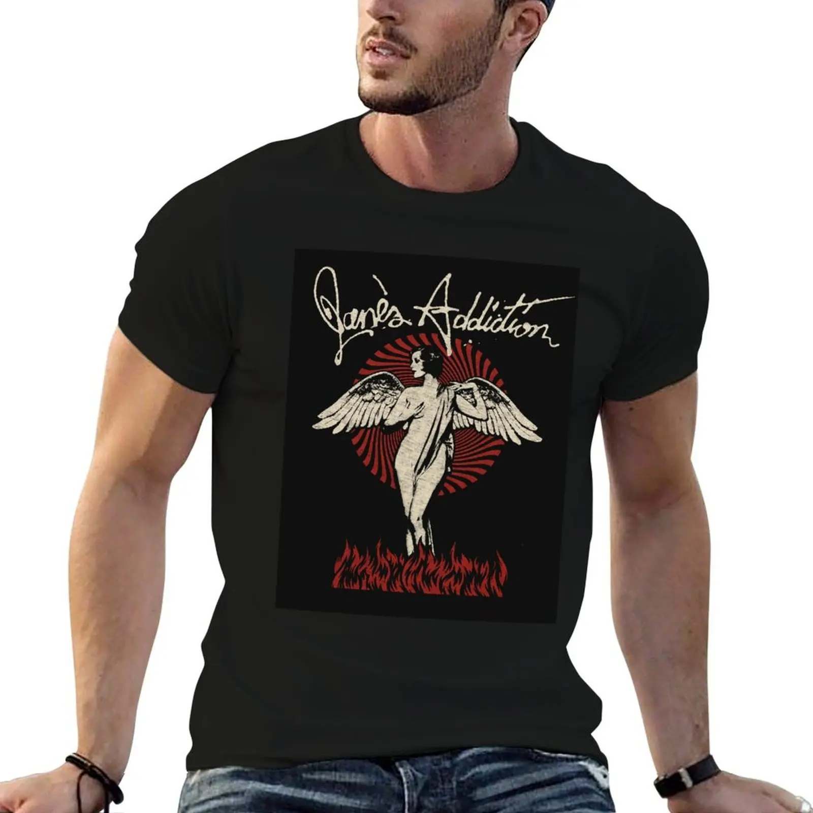 Janes Addiction Art T-Shirt football t shirt plus sizes mens vintage t shirts