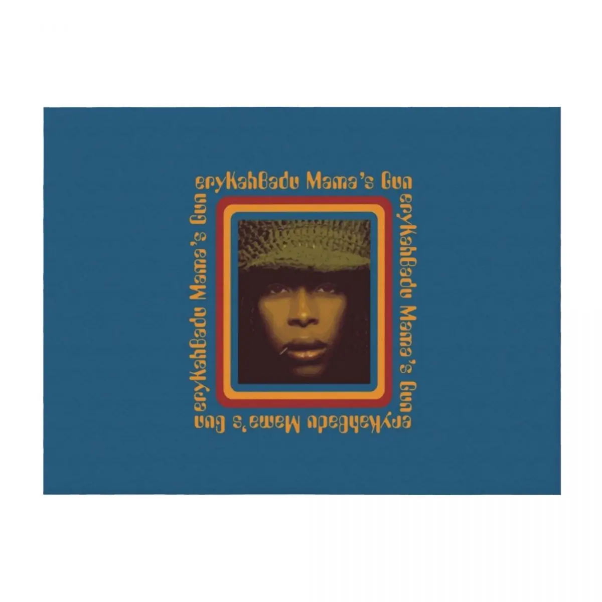 

BowersJ Erykah Badu Mama_s Gun Men_s Throw Blanket Cute Hairys Tourist Designers Blankets