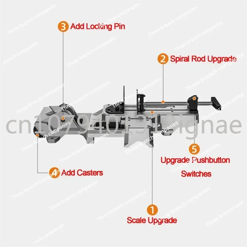 Portable Band Saw, Handheld Saw for Metal and Wood Cutting, 1100W Removable Base Saw