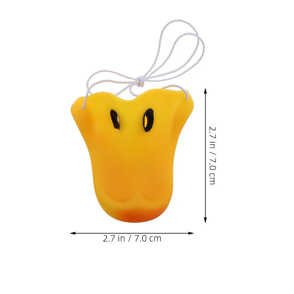 2 pezzi in lattice giallo naso di anatra riutilizzabile eccentrico animale costume puntelli per la festa di halloween cosplay masquerade bambini vestire novità