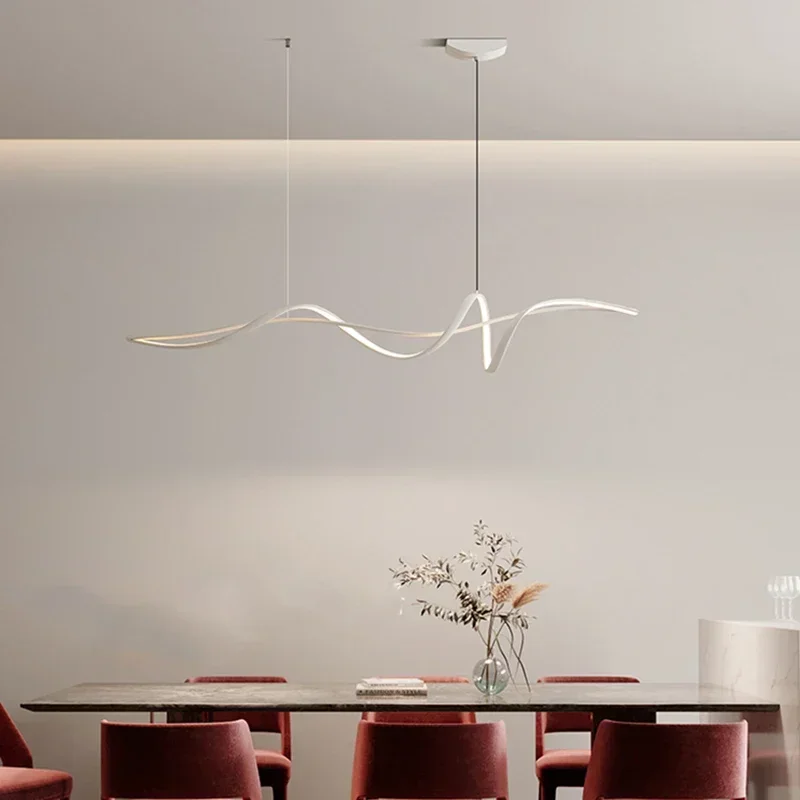 Moderne minimalistische hanglampen dimbaar voor eetkamer woonkamer keuken plafond kroonluchter woondecoratie verlichting glansarmatuur