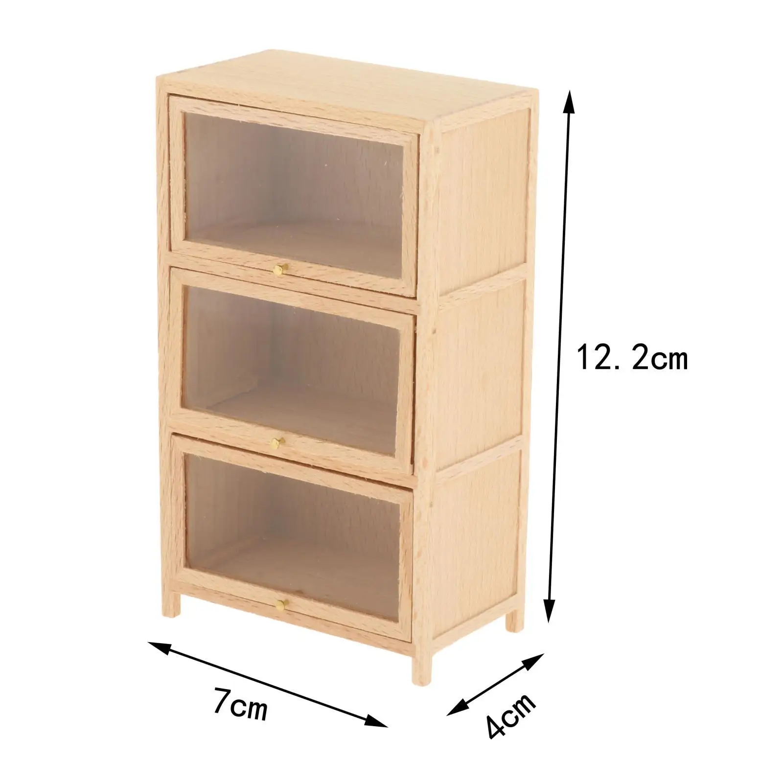 خزانة كتب خشبية لبيت الدمى، ثلاثة طوابق، رف كتب، خزانة أرفف خشبية لغرفة النوم