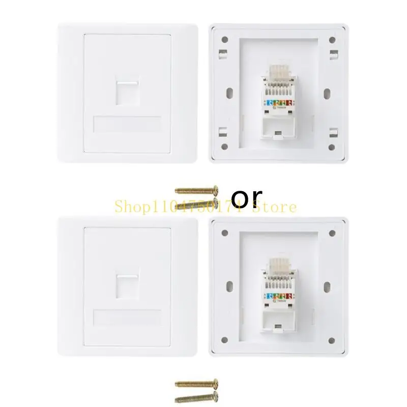 86 Type Computer Socket Panel CAT5E Module RJ45 Cable Outlet Wall (Without Retail Package) Top Sale