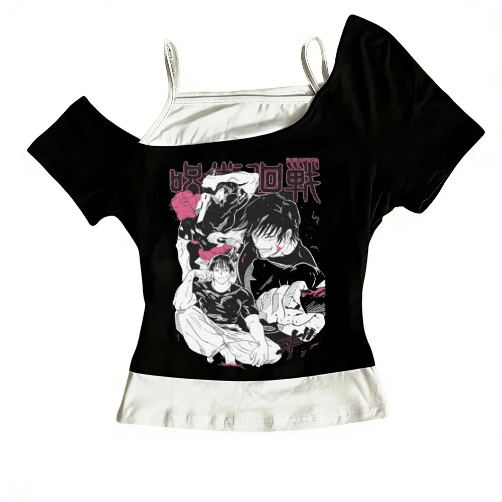 Toji Fushiguro tshirt girl Pop Culture women Y2k hip hop Gothic t shirt Colorful korean clothes Retro Pastel 2000s Pop Culture