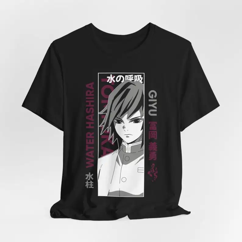 Hashira Giyu Anime T-shirt Unisex, Demon Anime Manga Shirt
