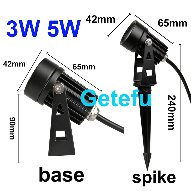 LED Garten leuchten im Freien LED Wasser prof Rasen lampe v110v12v 10 w7w Landschaft Spike Glühbirne IP65 LED Licht Gartenweg Scheinwerfer – Detail 8