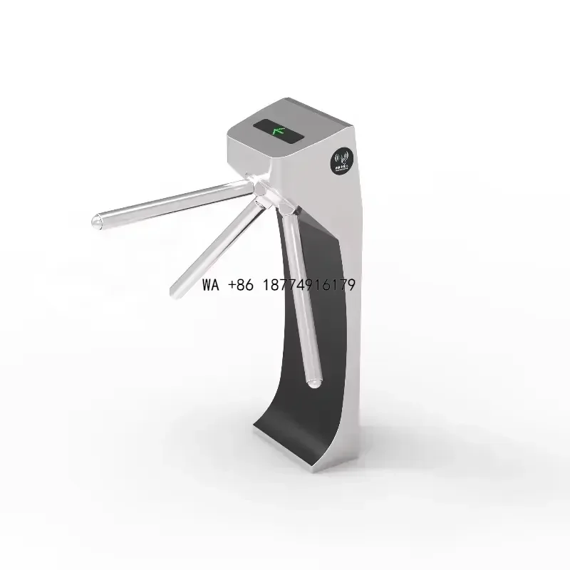 wmwmnu Access Vertical Slim Design Access Control Gate Semi Automatic Code Tripod Turnstile Gate