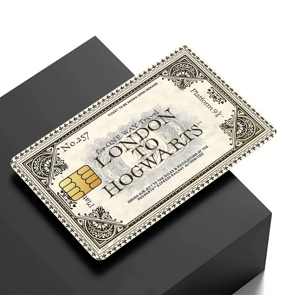 هاريس P-Potter جريفندور ملصق مقاوم للماء فيلم الجلد غطاء بطاقة الائتمان ملصقات 4 قطعة الخصم الجبهة الديكور حافلة البنك تمرير #4