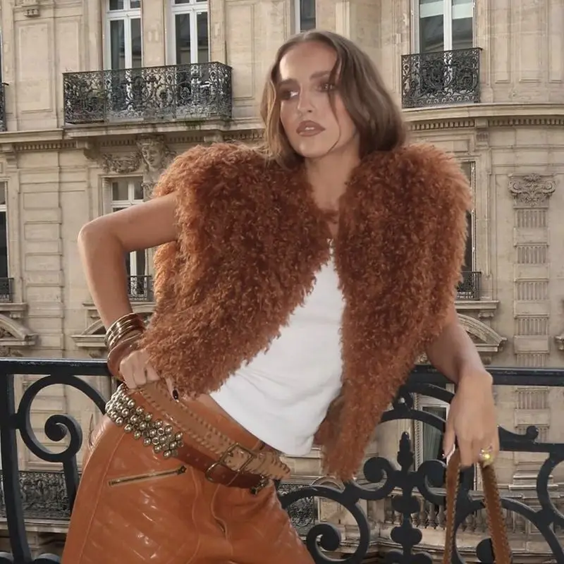 Coletes coletes grossos das mulheres botões outono veludo abotoado grunge na moda retalhos em camadas urbano streetwear casual