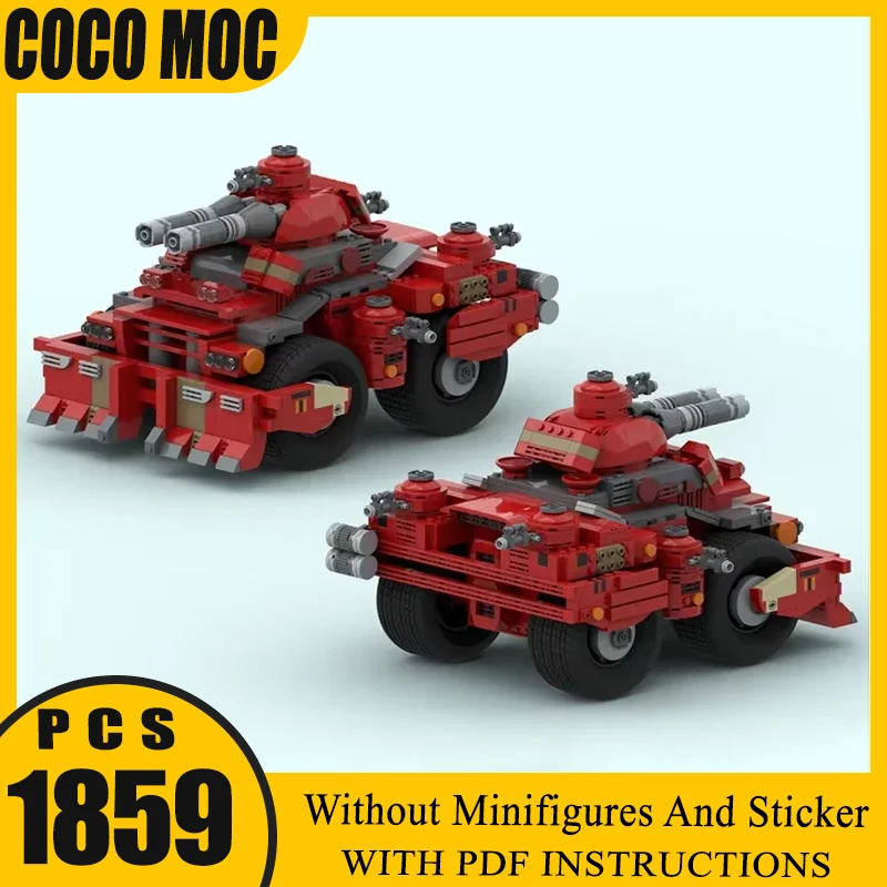 

Military Series Model light Tank Model DIY Assembly Construction Moc Building Blocks Toy Technology Modular Brick Holiday Gifts