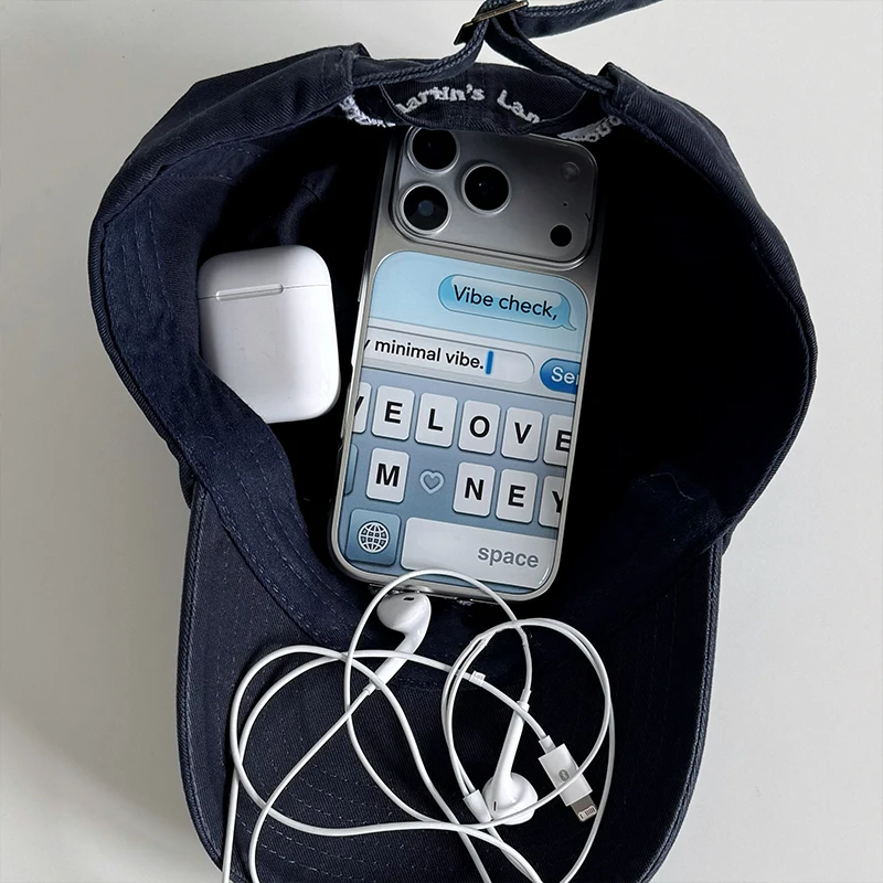 

Чехол для телефона Ins Personality Dialogue Box с гальваническим покрытием и эффектом капельной смолы для iPhone 17 Air 16 Pro Max 15 14 Plus 13 12 11, задняя крышка