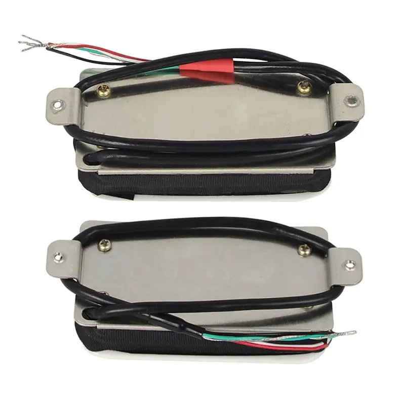 【stock】for-electric-guitar-compatible-white-humbucker-pickup-dual-rail-design-hot-14k-7k