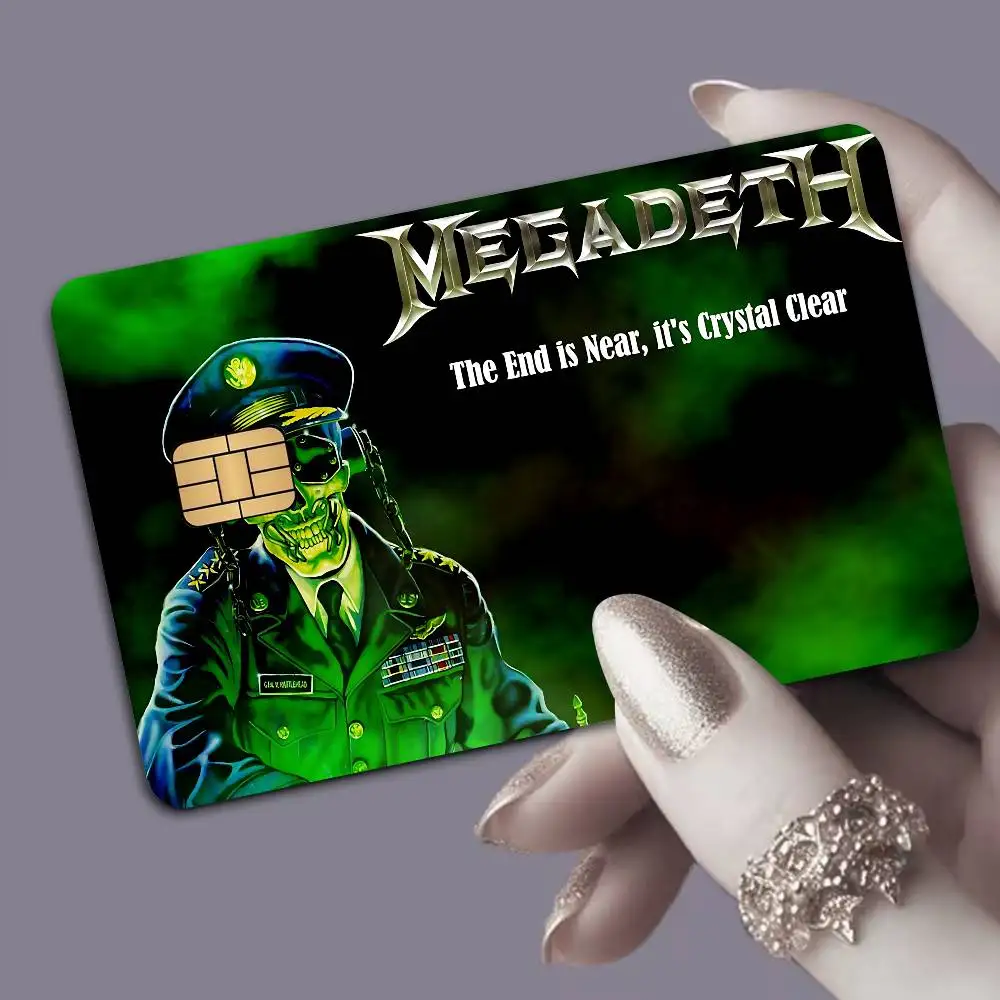 Megadeth Heavy Metal Band 100% Hot Sale Amine Credit Debit Bank Card Bus Card Film Skin Sticker