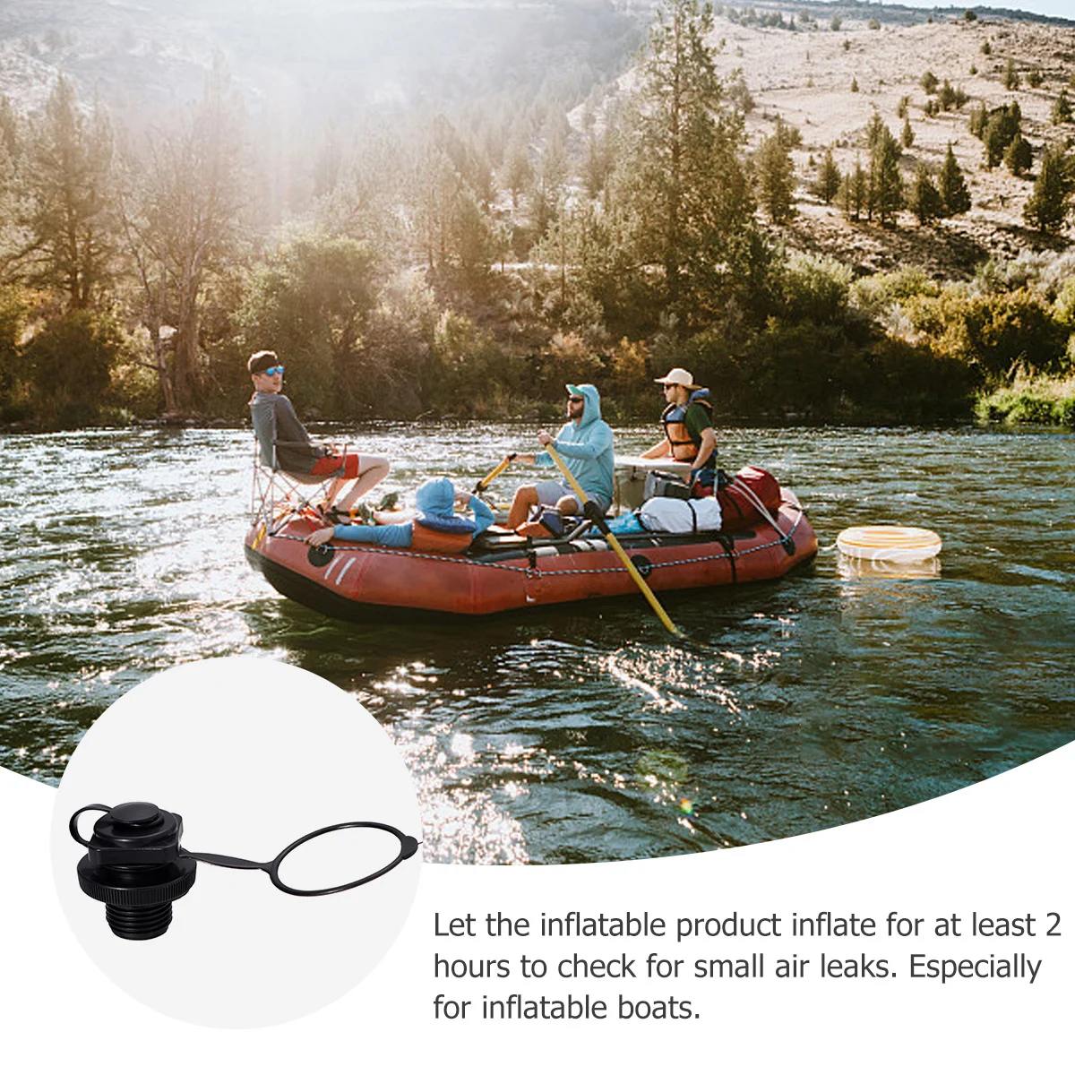 

4Pcs Long Serve Life Boston Valve Anti-Leak Inflation for Boats Kayak Airbed Canoe Pool Raft Rubber Dinghy Black