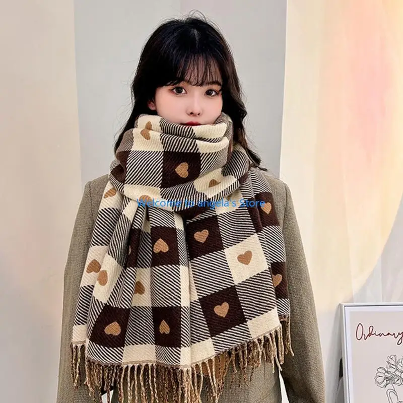X4YC Shawl Wraps Soft Warm Blanket Scarves Cashmere Feel Unisex for Men and Women